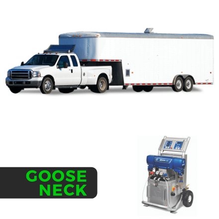 Gooseneck Spray Foam Rig Package with GRACO E-20 Spray Machine - Insulated Rig Package - Spray Foam Insulation Trailers & Equipment