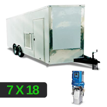 7x18 Spray Foam Rig Package with GRACO E-30 Spray Machine - Insulated Package - Spray Foam Insulation Trailers, Equipment and Coating