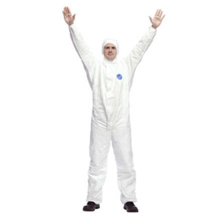 DuPont Tyvek Suit raise your arms - Safe Spec Product Description