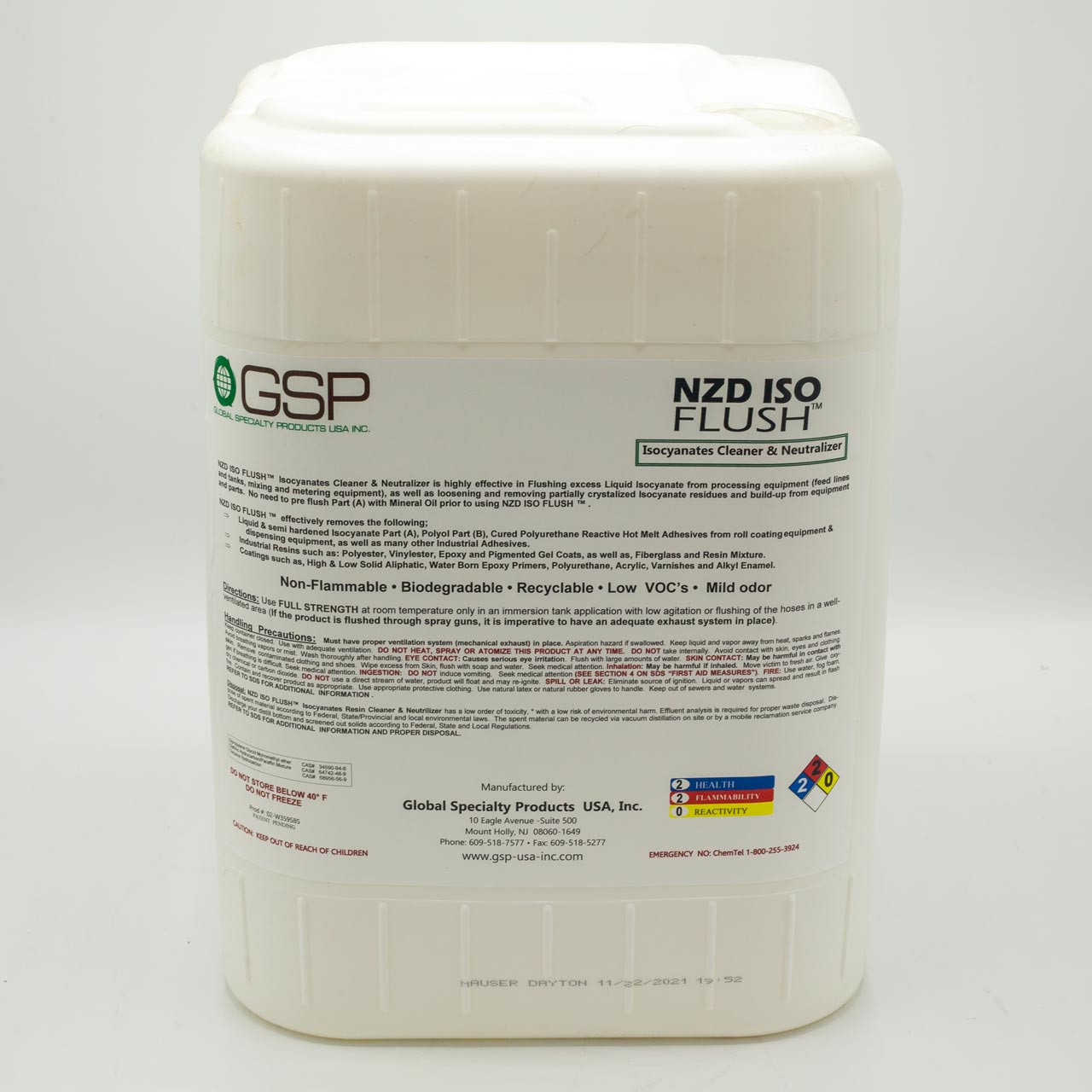 NZD ISO FLUSH - Spray Foam Insulation - ISO neutralizer and isocyanate cleaner - spray foam insulation cleaners and solvents