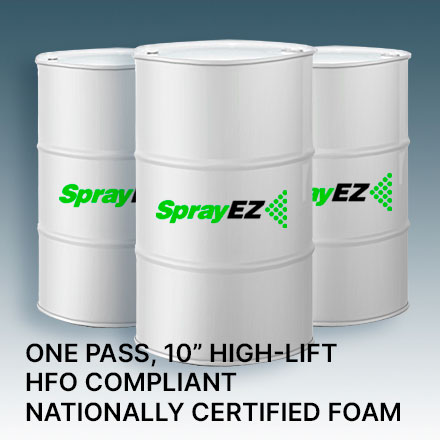 SprayEZ - ncfi open cell foam - 0.5 closed cell spray foam - spray foam equipment and supplies