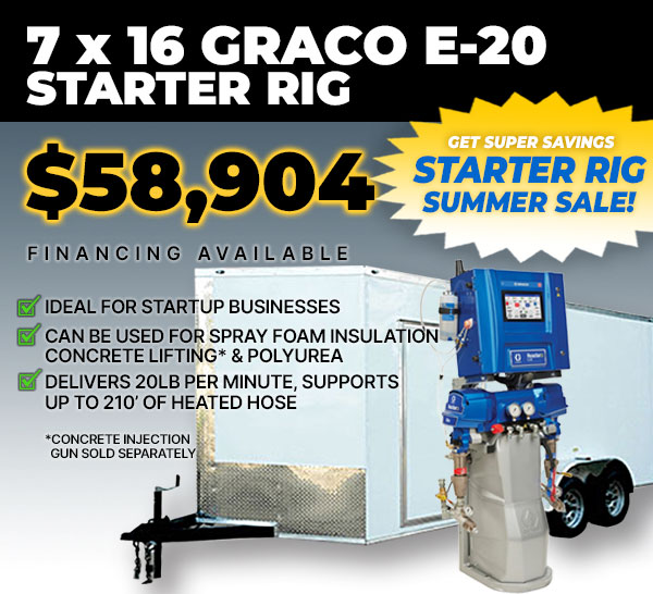 GRACO R3 E20 STARTER SPRAY FOAM RIG
