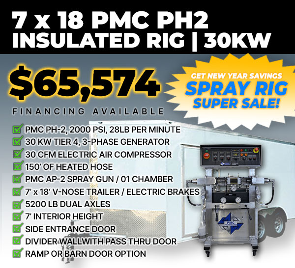 PMC PH2 INSULATED 30KW SPRAY FOAM RIG