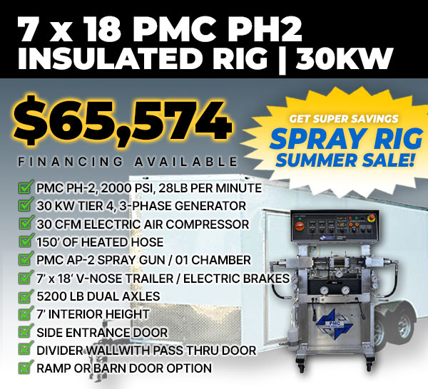 PMC PH2 INSULATED 30KW SPRAY FOAM RIG
