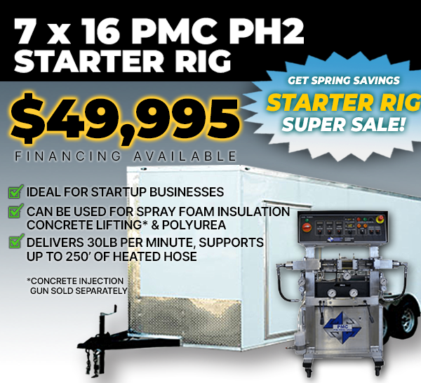 PMC PH2 SPRAY FOAM STARTER RIG