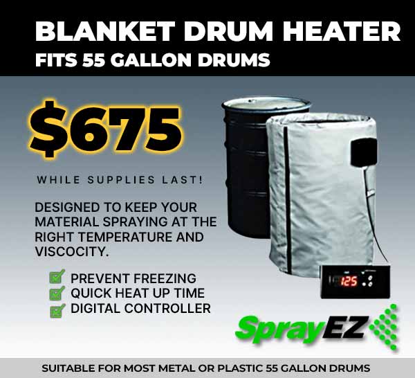 SPRAY EZ 55 GALLON DRUM BLANKET HEATER