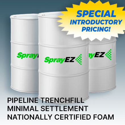 Strata-fill lightweight trench fill system. Low-exothermic polyurethane system designed to minimize settlement and stabilize for pipelines.