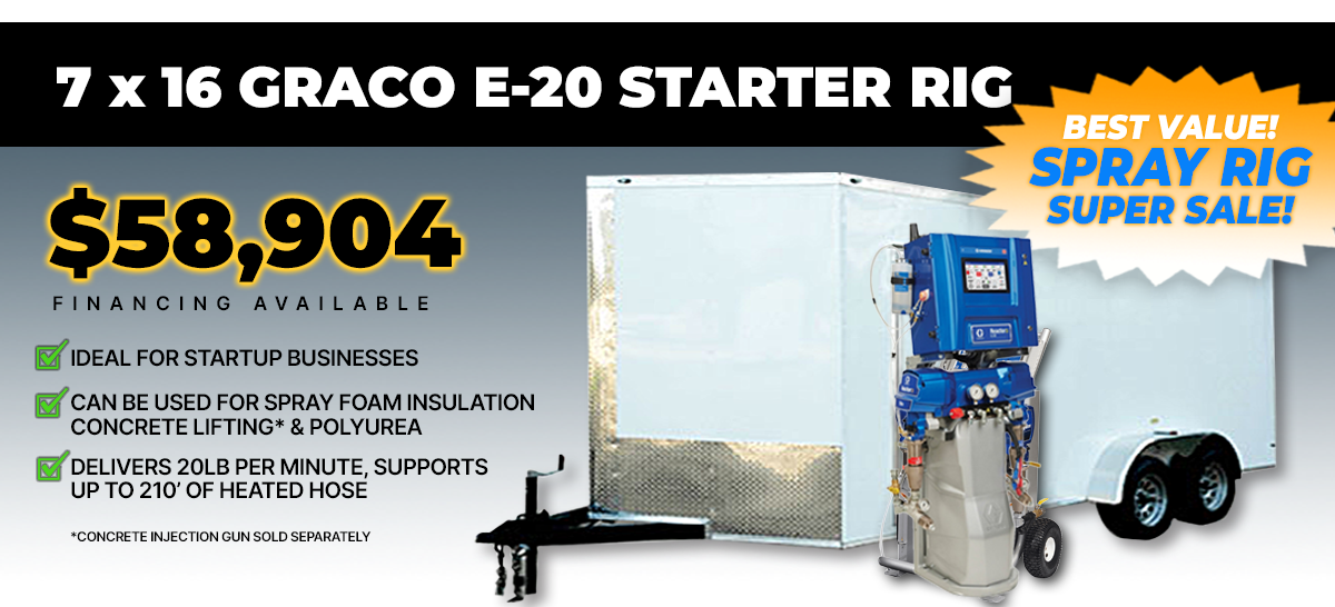Graco r3 reactor 3 e-20 spray foam starter rig
