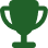 trophy green icon