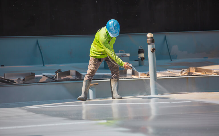 Spraying Roof